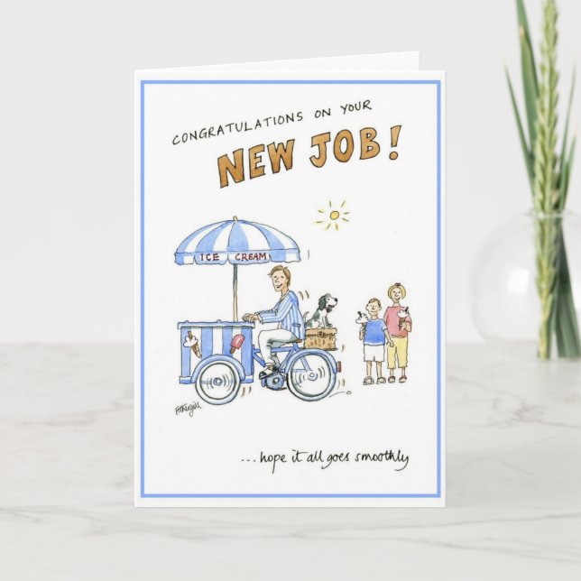Greetings card - congratulations on your new job! (Front)