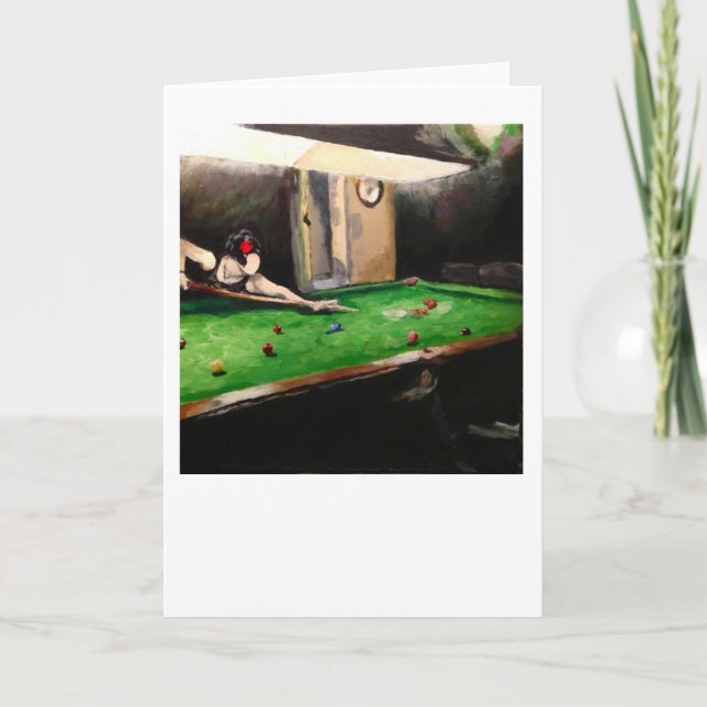 Greetings Card - "The Billiard Room" Burgh Island (Front)