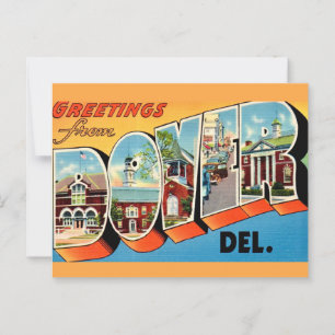 Greetings Dover Delaware  Postcard