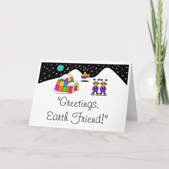GREETINGS, EARTH FRIEND! CARD (Front)