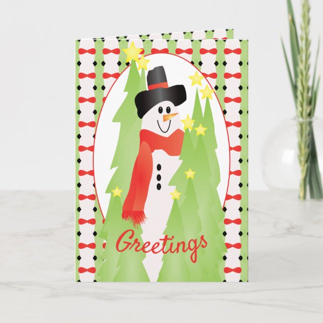 Greetings For Holiday Joy Card (Front)