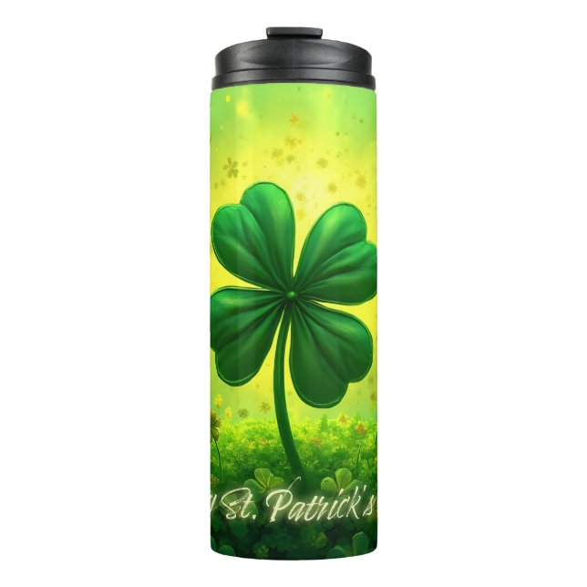 Greetings for St. Patrick's Day Thermal Tumbler (Front)