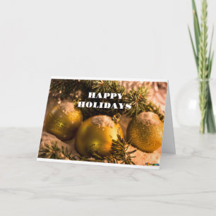 GREETINGS FOR THE SEASON/HAPPY NEW YEAR TOO! CARD