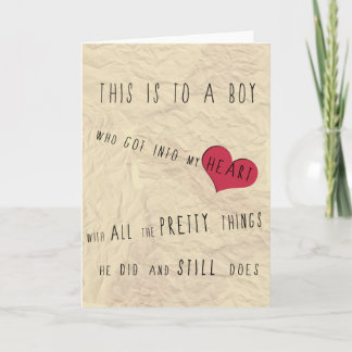 Greetings for your boyfriend/husband card