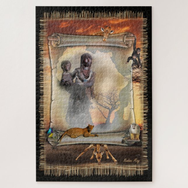 Greetings From Africa Jigsaw Puzzle (Vertical)