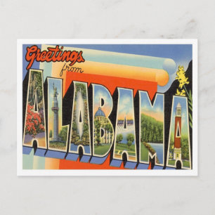 Greetings From Alabama Postcard