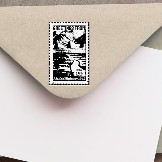 Greetings from Alaska Old Vintage Stamp (Greetings from Alaska Old Vintage Stamp)