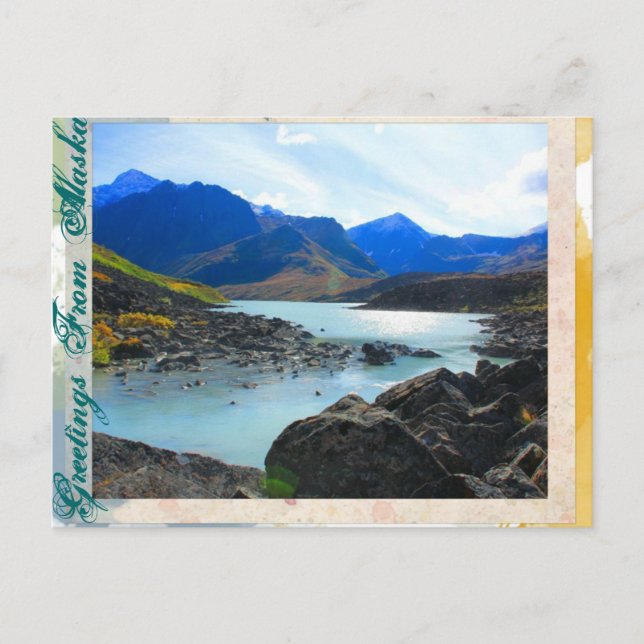 Greetings From Alaska - Symphony Lake Postcard (Front)