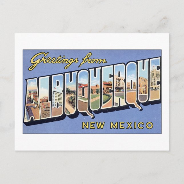 Greetings from Albuquerque, New Mexico Postcard (Front)