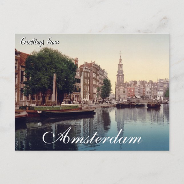 Greetings from Amsterdam Postcard (Front)