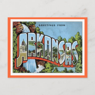 Greetings From Arkansas Postcard