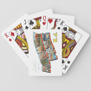 Greetings from Asbury Park New Jersey Playing Cards