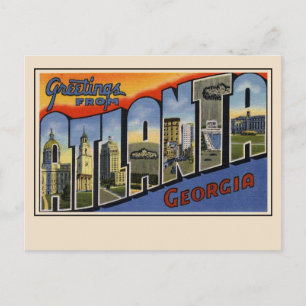 Greetings from Atlanta Large Letter Postcard