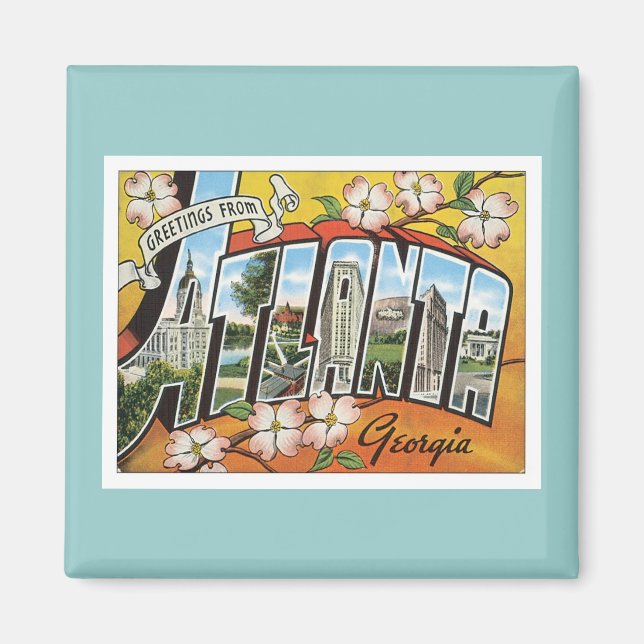 Greetings From Atlanta Magnet (Front)