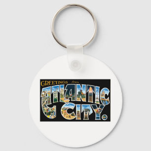 Greetings from Atlantic City Key Ring