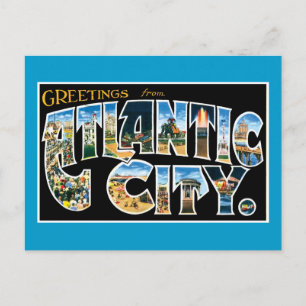 Greetings from Atlantic City Postcard
