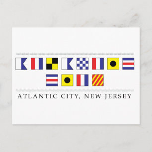 Greetings from Atlantic City Postcard