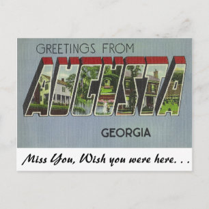 Greetings from Augusta, Georgia Postcard