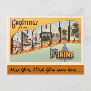 Greetings from Augusta Postcard
