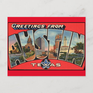 Greetings from Austin Texas Postcard