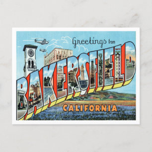 Greetings from Bakersfield, California Travel Postcard