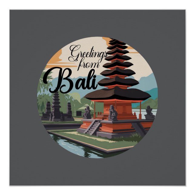 Greetings from Bali Sign (Front)