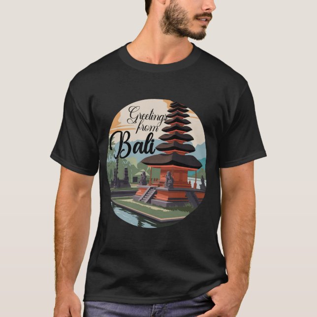 Greetings from Bali Sign T-Shirt (Front)
