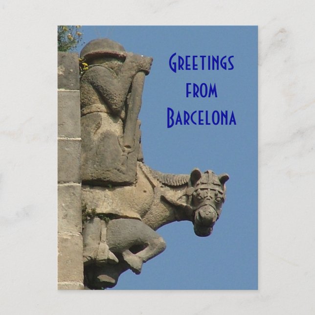 Greetings from Barcelona Postcard (Front)