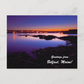 Greetings from Belfast Maine! Postcard