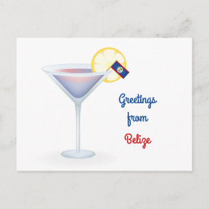 Greetings From Belise Cocktail Holiday Card