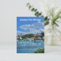Greetings From Bermuda Turquoise Water Beach