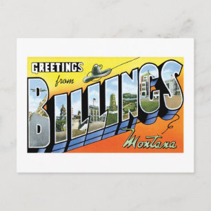 Greetings from Billings, Montana Postcard