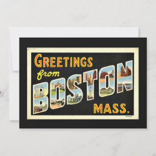 Greetings from Boston, Mass. Card