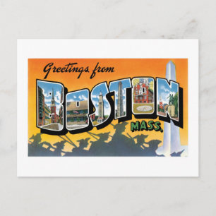 Greetings from Boston! Postcard