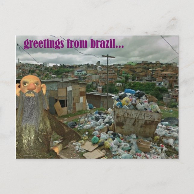 greetings from brazil picture postcard (Front)