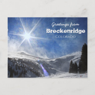 Greetings from Breckenridge Colorado Scenic Postcard
