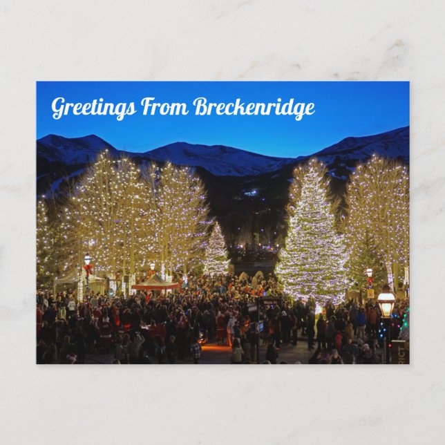 Greetings From Breckenridge Postcard (Front)