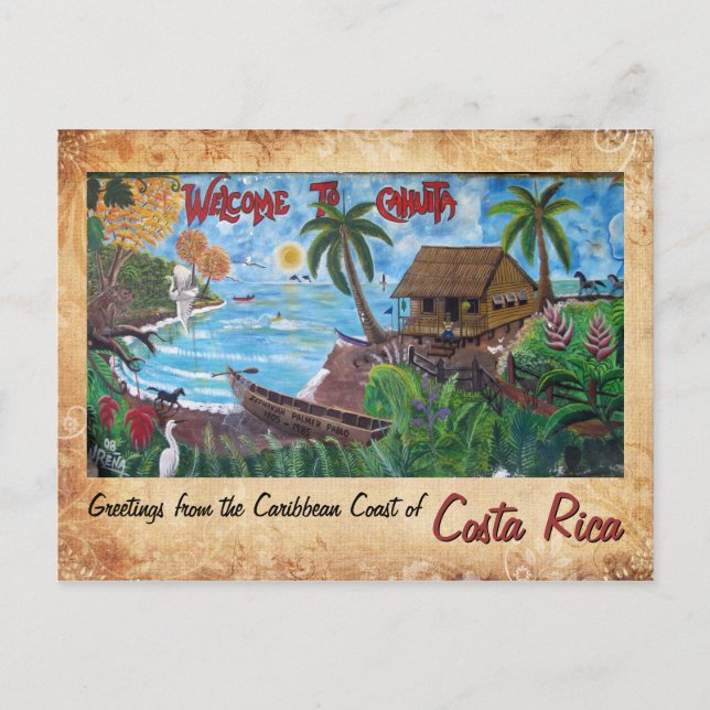 Greetings from Cahuita, Costa Rica Postcard (Front)