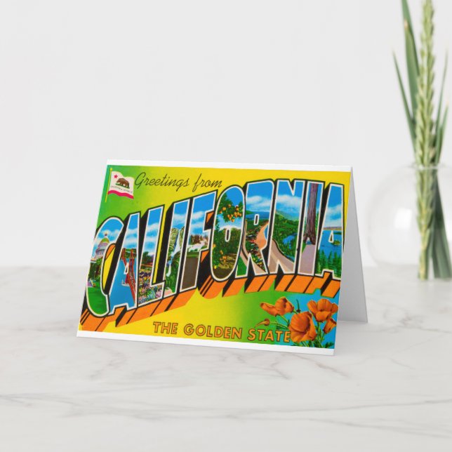 Greetings From California Card (Front)