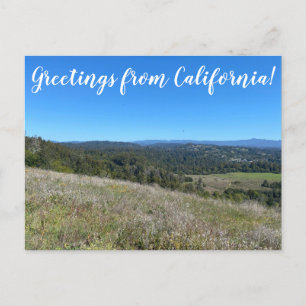 Greetings from California! Postcard