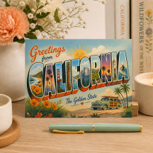 Greetings from California Retro