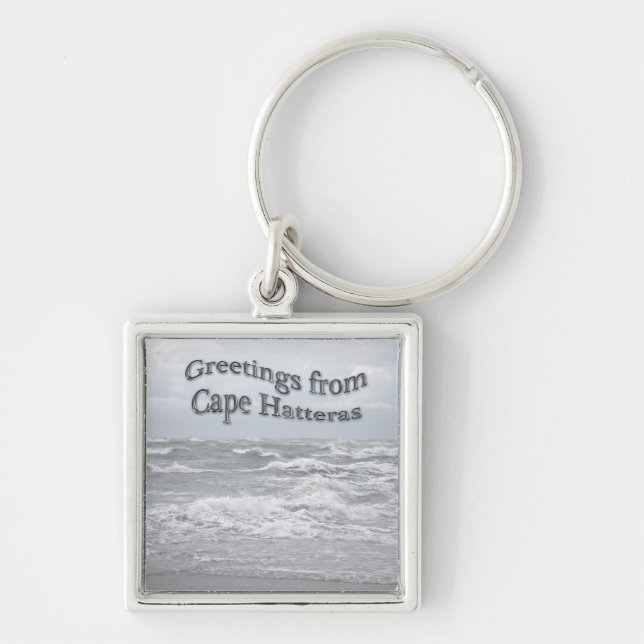 Greetings From Cape Hatteras Key Ring (Front)