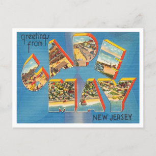 Greetings from Cape May, New Jersey Vintage Travel Postcard