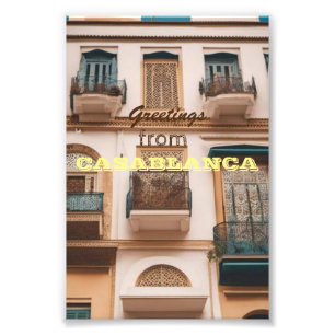 Greetings from CASABLANCA Photo Print