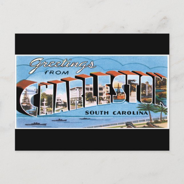 Greetings from Charleston Postcard (Front)
