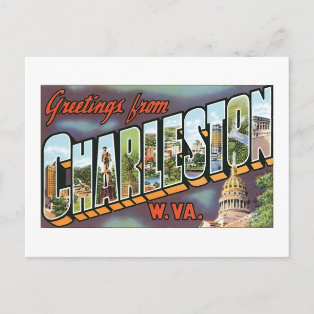 Greetings from Charleston, West Virginia Postcard (Front)