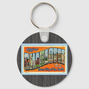 Greetings From Charlotte N.C. , Vintage Key Ring