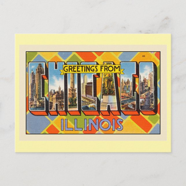 Greetings from Chicago, Illinois, Postcard (Front)