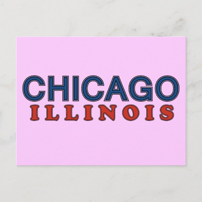 Greetings from Chicago mis amigos! Postcard (Front)