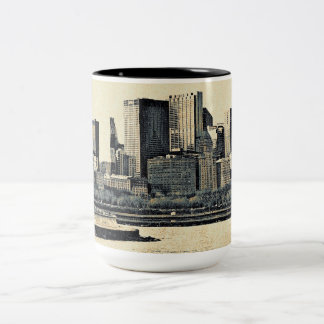 Greetings from Chicago Two-Tone Coffee Mug